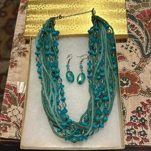 Necklace and earring set